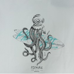 PICTURE TEE OCTOPUS WHITE