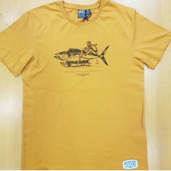 PICTURE TEE FISHER  DAD & SON CAMEL