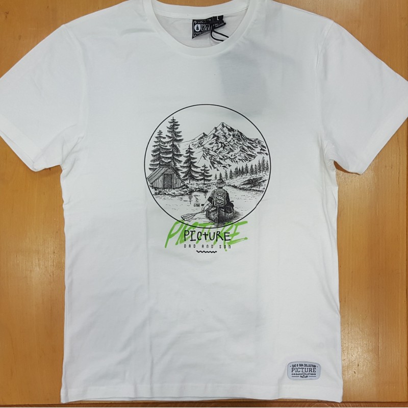 PICTURE TEE RIVER WHITE