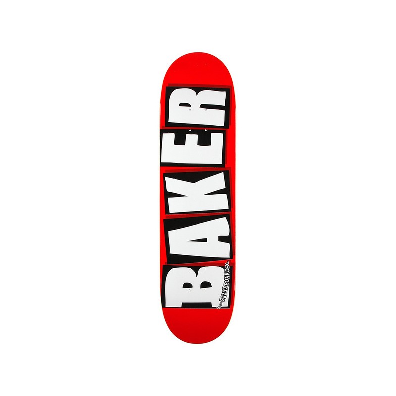 BAKER SKATEBOARD 7.875" DECK BRAND LOGO WHITE 
