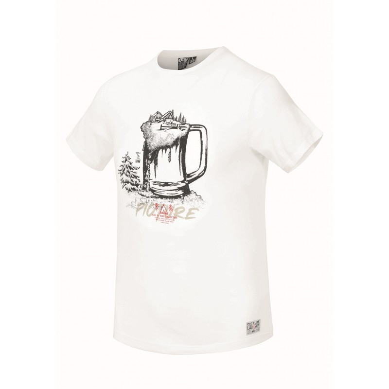 PICTURE T-SHIRT GLASS WHITE