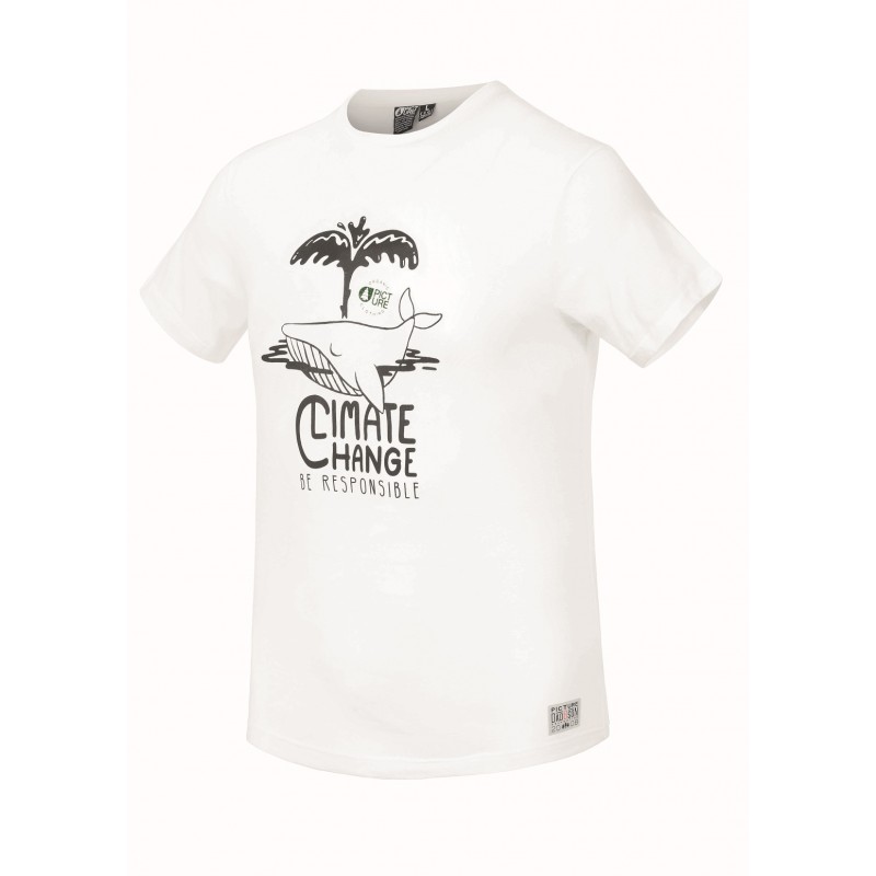 PICTURE T-SHIRT WHALE WHITE CLIMATE CHANGE