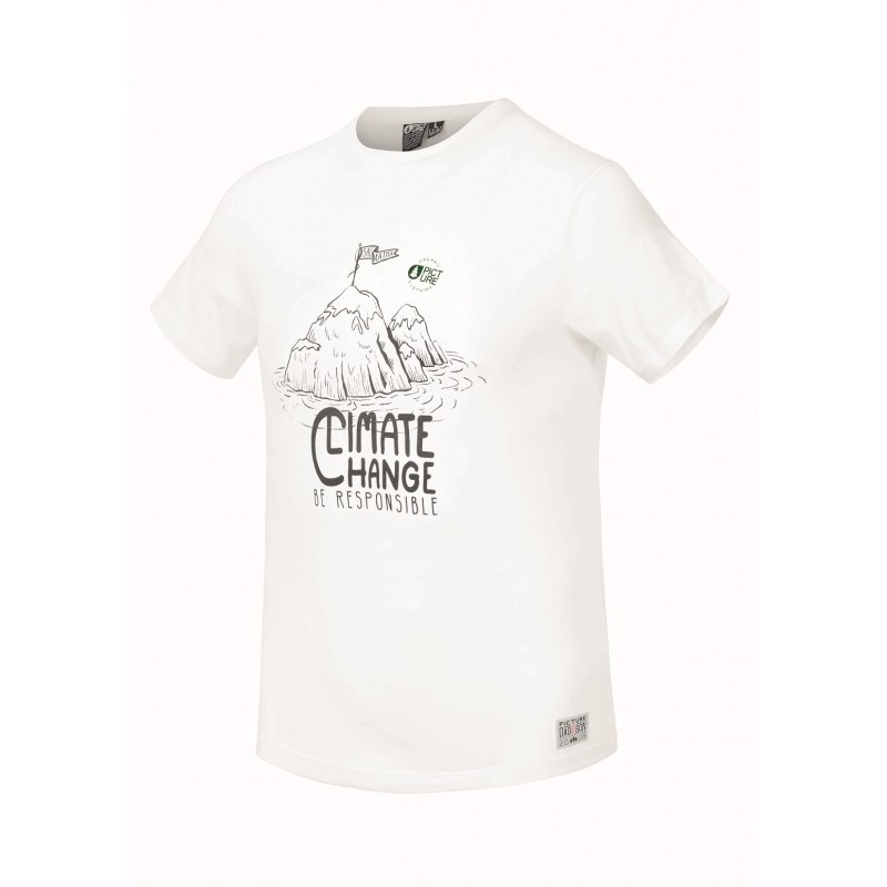 PICTURE T-SHIRT SAGARTOWN WHITE CLIMATE CHANGE