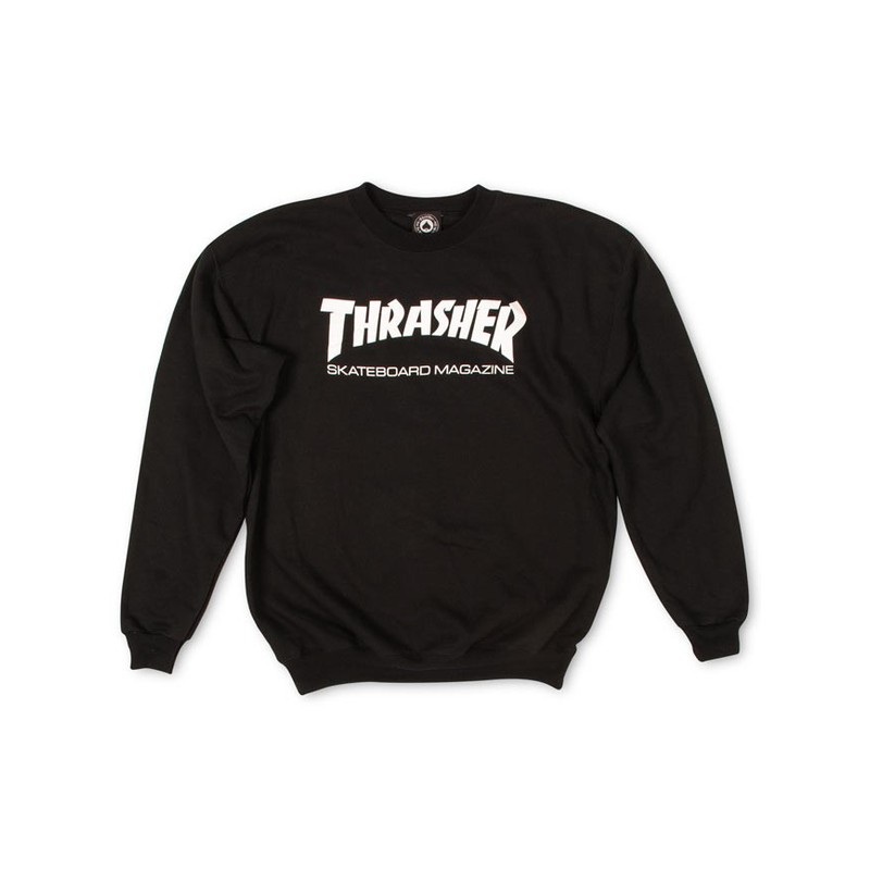 THRASHER SWEAT CREW SKATE MAG BLACK