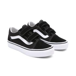 VANS youth OLD SKOOL VELCRO BLACK WHITE