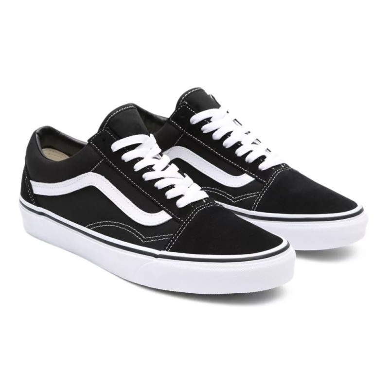 VANS OLD SKOOL CLASSIC BLACK WHITE Size 