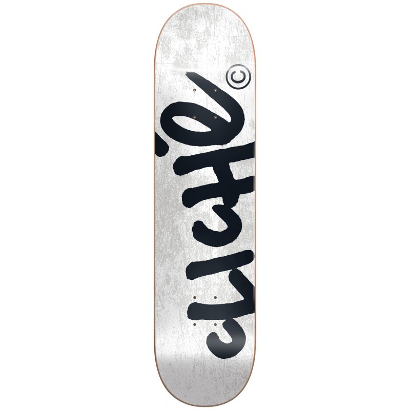 CLICHE 8.0" PLATEAU HANDWRITTEN RHM WHITE  SKATEBOARD