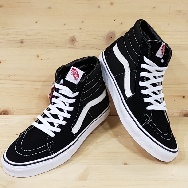 VANS SK8-HI BLACK WHITE