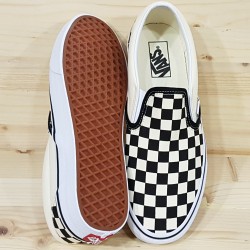 VANS SLIP-ON CHECKERBOARD BLACK WHITE