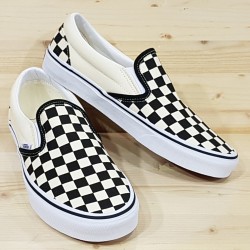 VANS SLIP-ON CHECKERBOARD BLACK WHITE