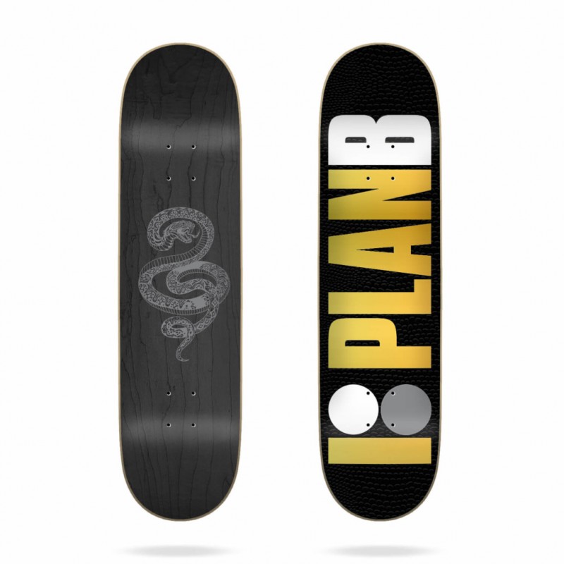 PLAN B PLATEAU 8.0" SNAKE SKIN SKATEBOARD