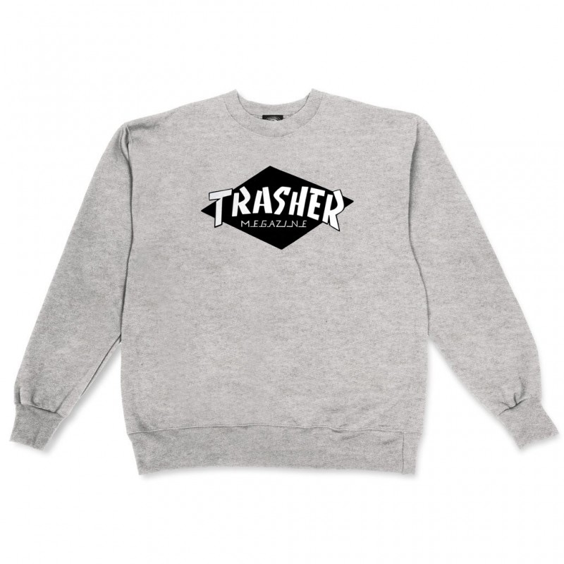 THRASHER X PARRA SWEAT CREW PARRA GREY