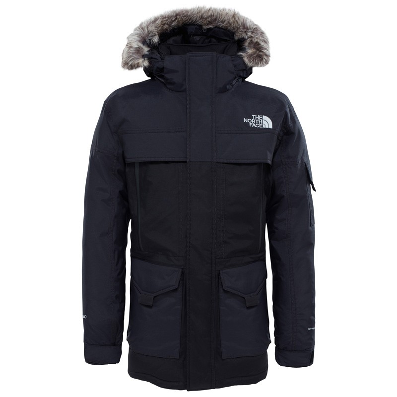 THE NORTH FACE  PARKA MCMURDO 2 BLACK GREY TNF JACKET