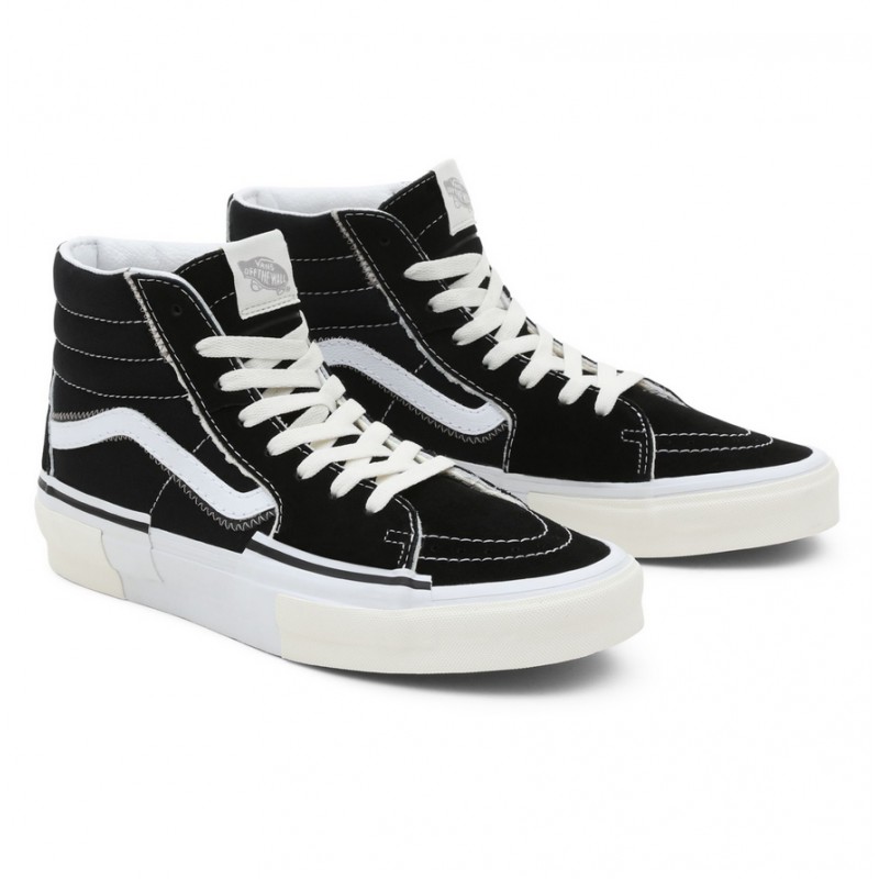 VANS SK8-HI RECONSTRUCT BLACK WHITE