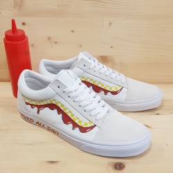 VANS OLD SKOOL VAN DOREN SPECIAL TRUE WHITE KETCHUP MAYO