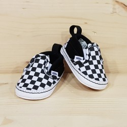 VANS crib SLIP-ON CHECKER black white