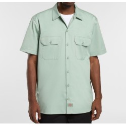 DICKIES CHEMISE WORKSHIRT MANCHES COURTES ICEBERG GREEN