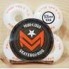 MINI LOGO 4 x WHEELS 53 MM C-CUT 101A WHITE ROUE SKATEBOARD